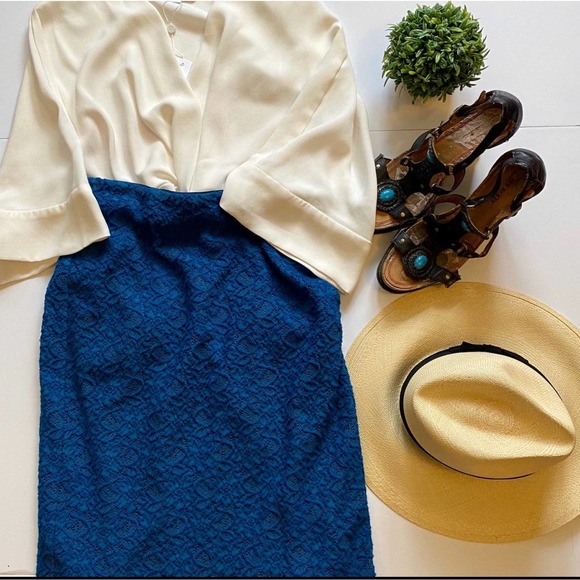 Moulinette Soeurs Dresses & Skirts - Moulinette Soeurs Turquoise Pencil Skirt Sz 6